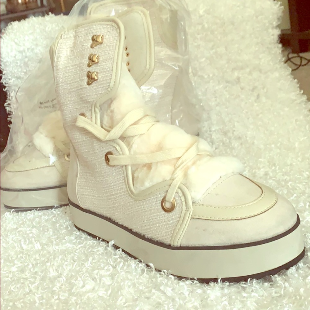 Converse-style, lace-up boots.